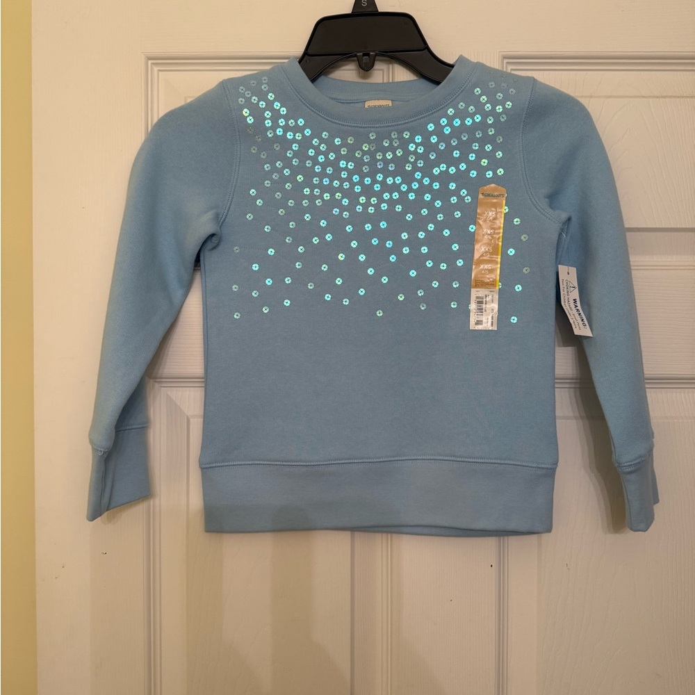 Sparkling Blue Kids Sweatshirt